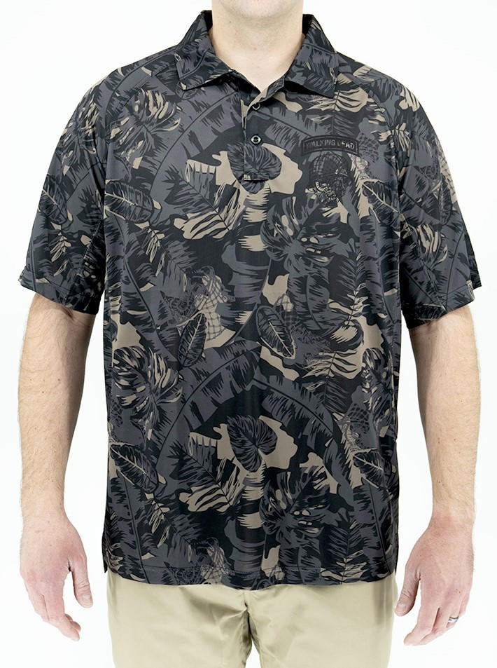 LAPG Men's Walking Dead Printed Short Sleeve Polo Shirt