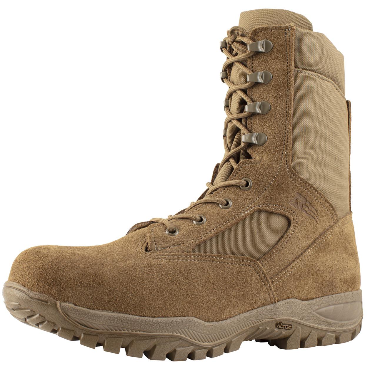 BELLEVILLE ミリタリーブーツ Belleville Men's 8 Inch Flyweight Hot Weather Side Zip Quick