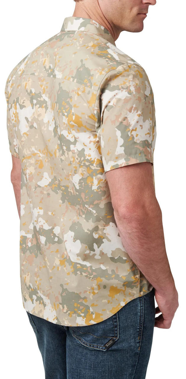 5.11 Tactical Men's Wyatt Short Sleeve Print Button Up Shirt