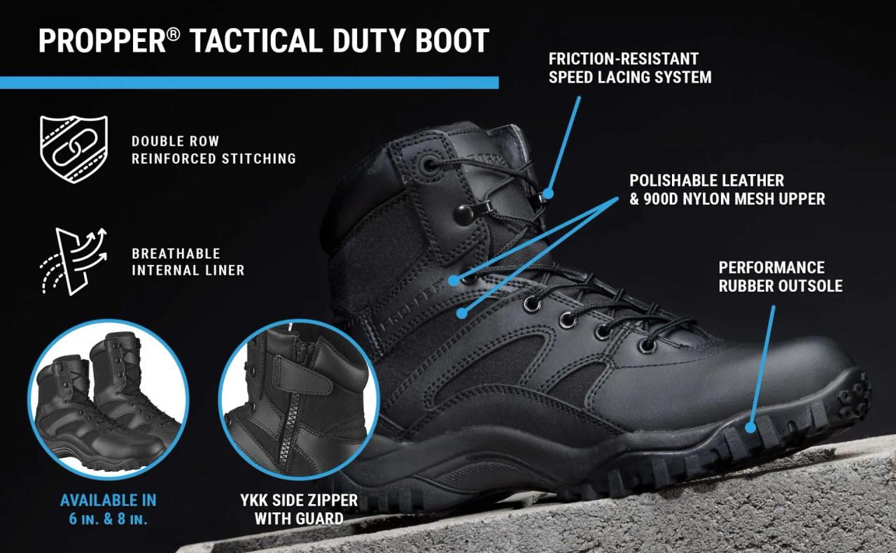 Propper Black Tactical Duty Boots Propper® Duralight Tactical Boot Black main image 2