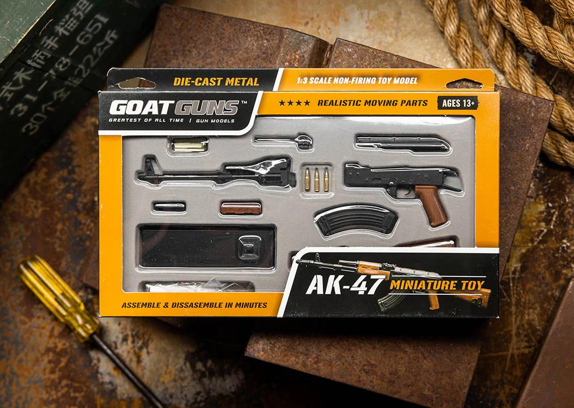 Goat Guns Diecast Mini AK47 Model - Black