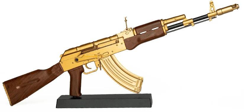 ミニＡＫ47　木金属製　 新品 1/3.5 スケール AK47 金属製 ミニモデルガン 組立キット. – GD6-JP