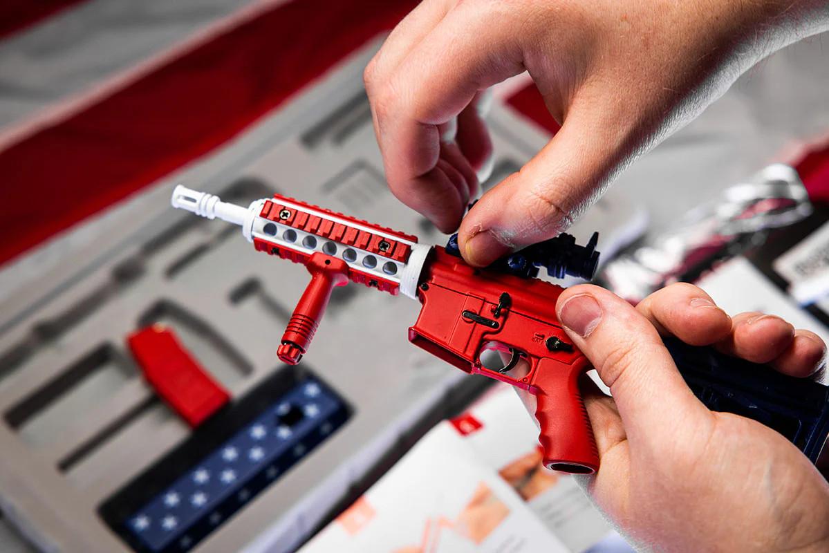 Mini Gun Custom Goat Guns Diecast Mini AR Model - USA