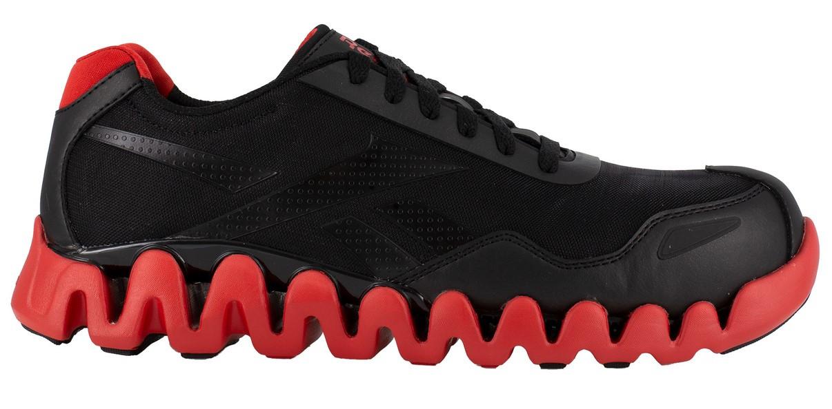 Reebok Men's Black Red Zig Pulse Athletic Comp Toe Shoe RB3016