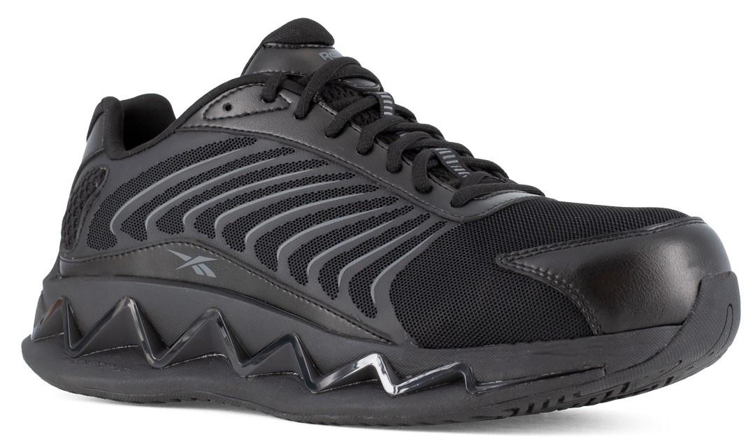 Reebok Men's Black Zig Elusion Heritage Low Cut Work Sneaker