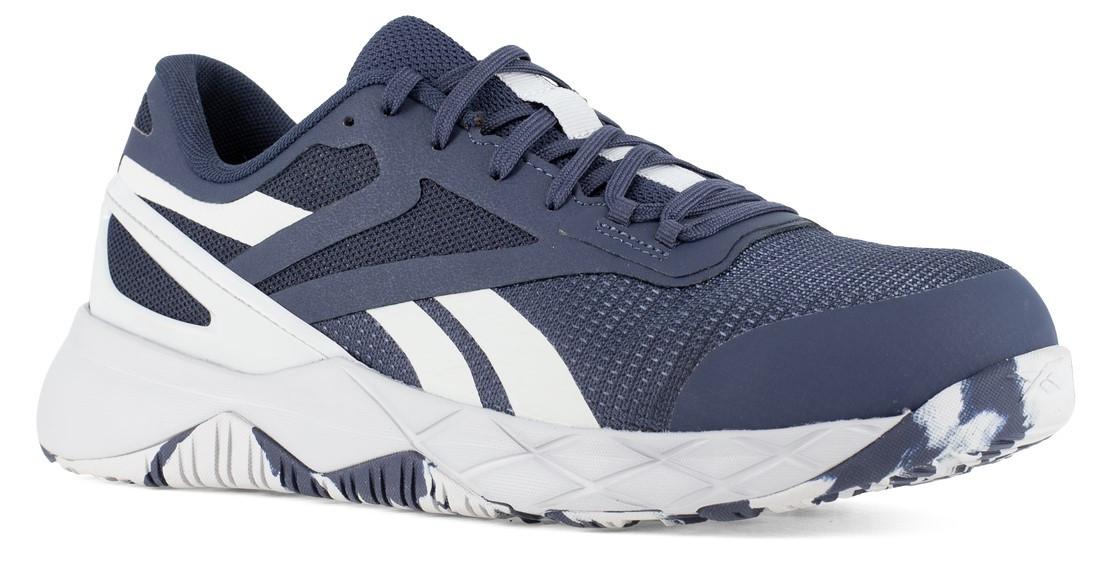 Reebok Men's Navy Light Grey Nanoflex TR Athletic Work Shoe