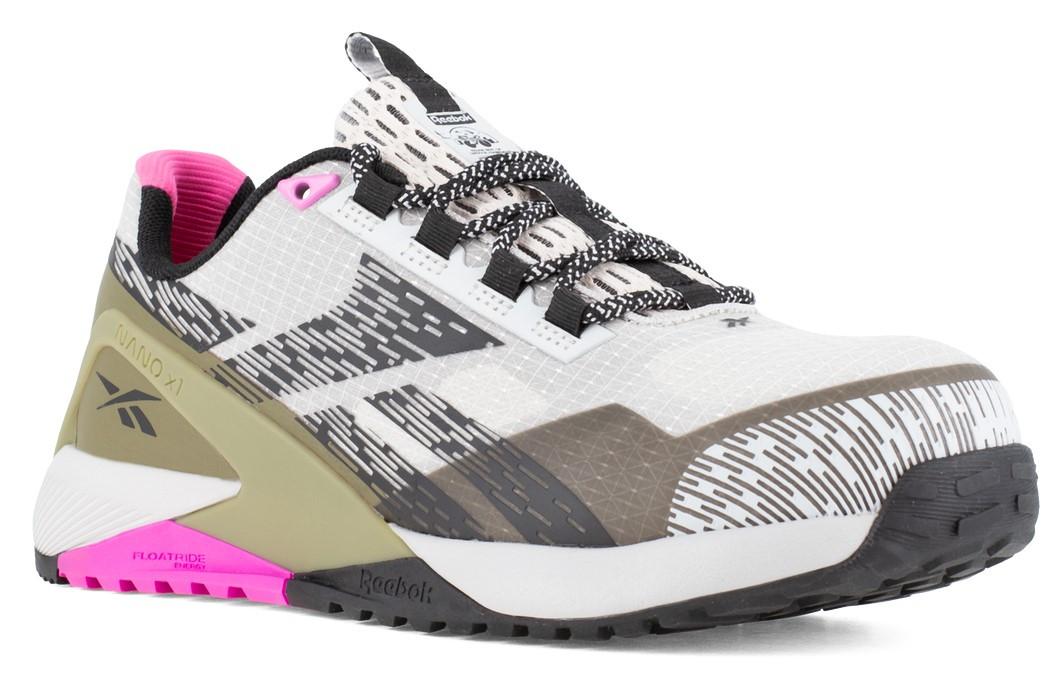 Reebok Women's Silver/Army Green/Pink Nano X1 Adventure Atlhetic
