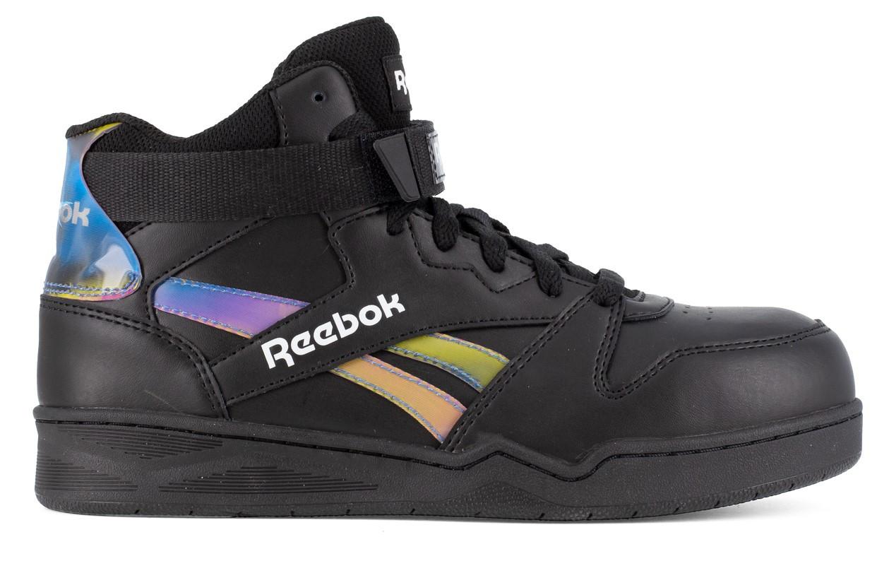 Reebok Women's Black Holographic Spectrum BB4500 High Top Work
