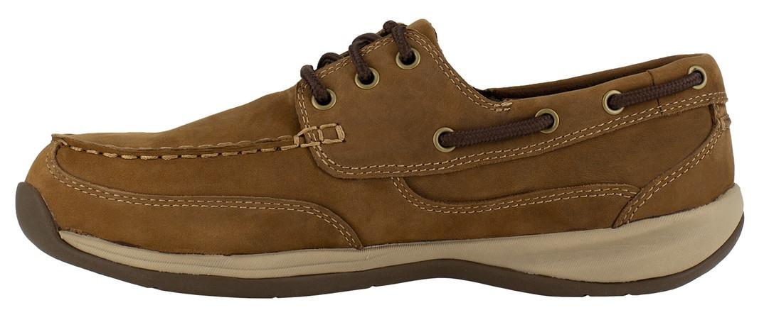 Rockport Men's Sailing Club Brown Three Eye Tie Work Boat Shoe-RK6736