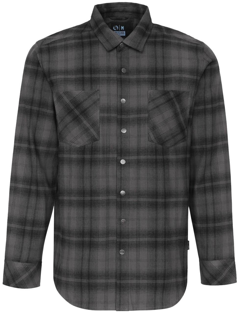 【格安】ロンハーマンHeavy Twill Plaid Shirt ブラック　M Harley-Davidson® Men's Essence Plaid Long Sleeve Shirt