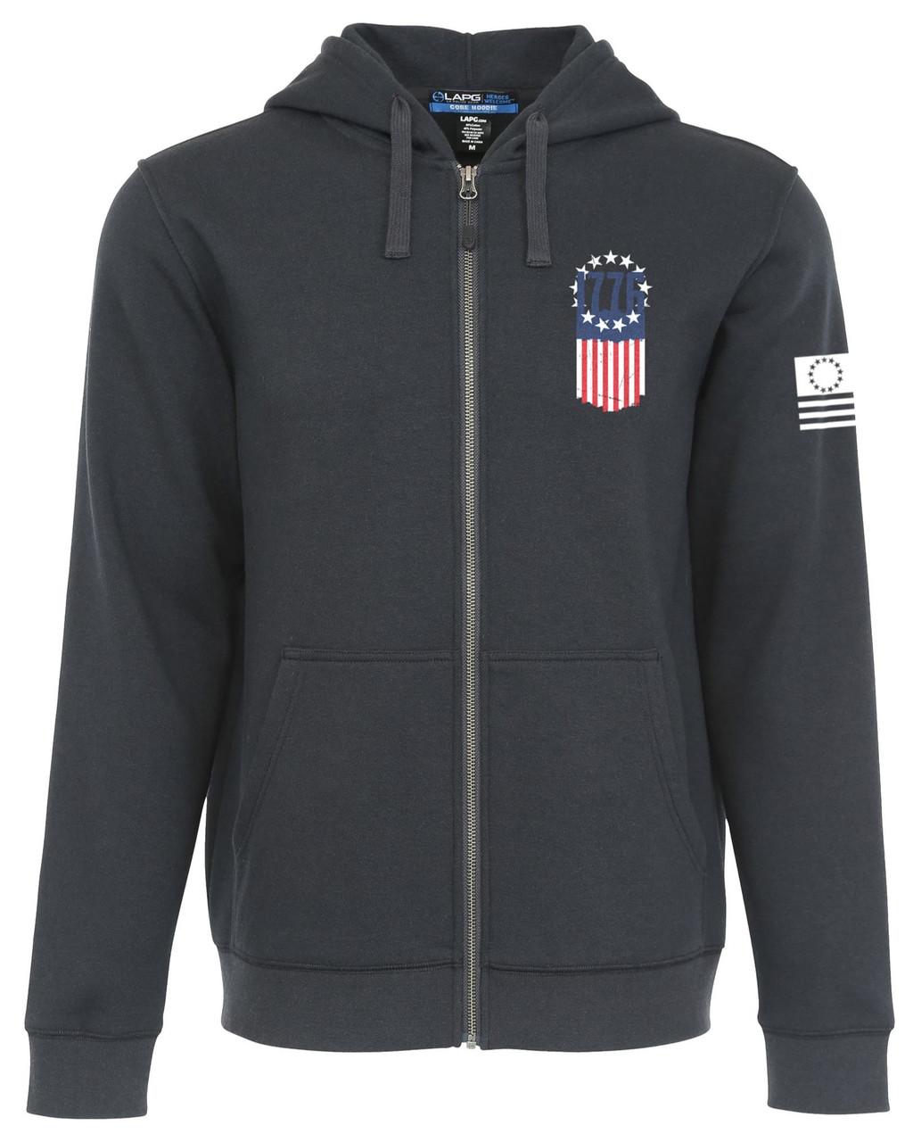 LAPG 1776 Flag Zip Up Hoodie