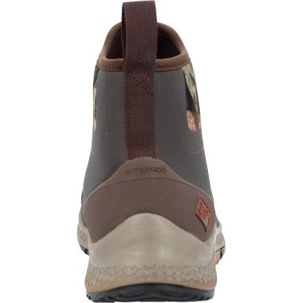 MUCK Men's Mossy Oak Outscape Chelsea Slip-On Boots – Brown, Round Toe, Medium Width