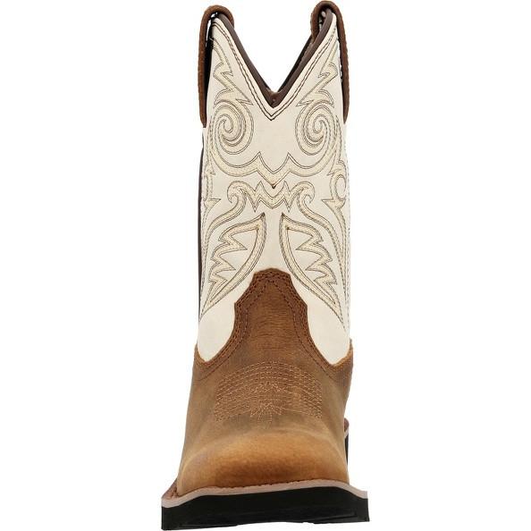 Rocky RKW0462Y Kid's Inch Brown and White Western Boot