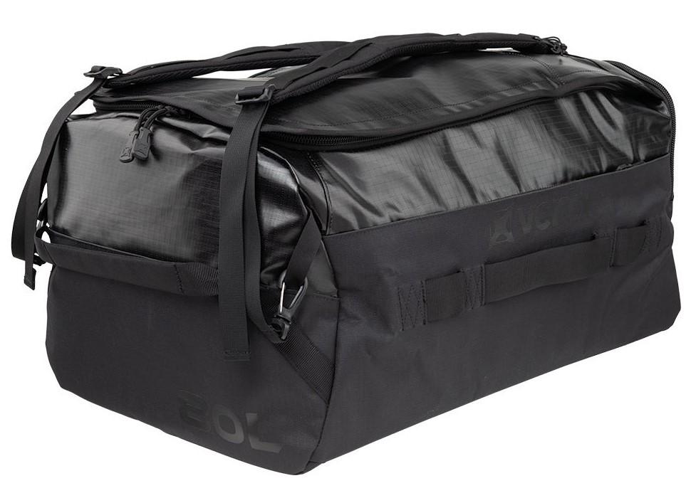 Mastiff Outdoor Tactical Duffel Bag - 1000D Nylon, MOLLE System, Waterproof, Military Travel Duffle (Black)