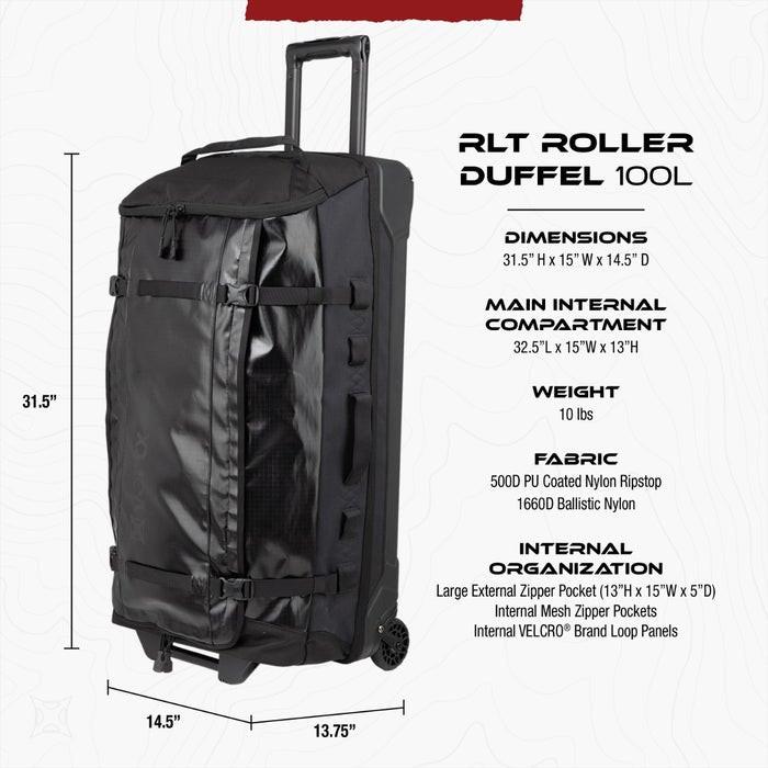 Vertx 100 Liter RTL Water Resistant Rolling Duffel Bag