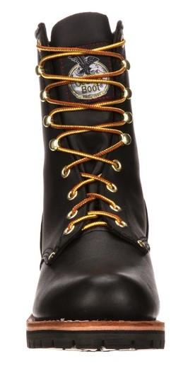 Georgia Boot Loggers Mens 8.5 Black Leather Work Boots Lace Up Lug Sole G8120 $_12.JPG?set_id=880000500F main image 4