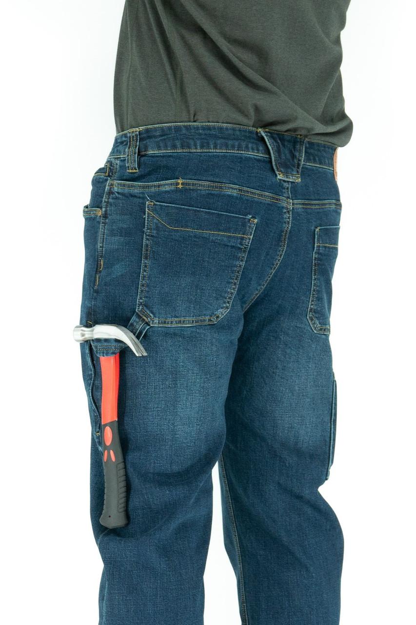 Iron & Haft Men's Journeyman Stretch Denim Durable Work Jeans