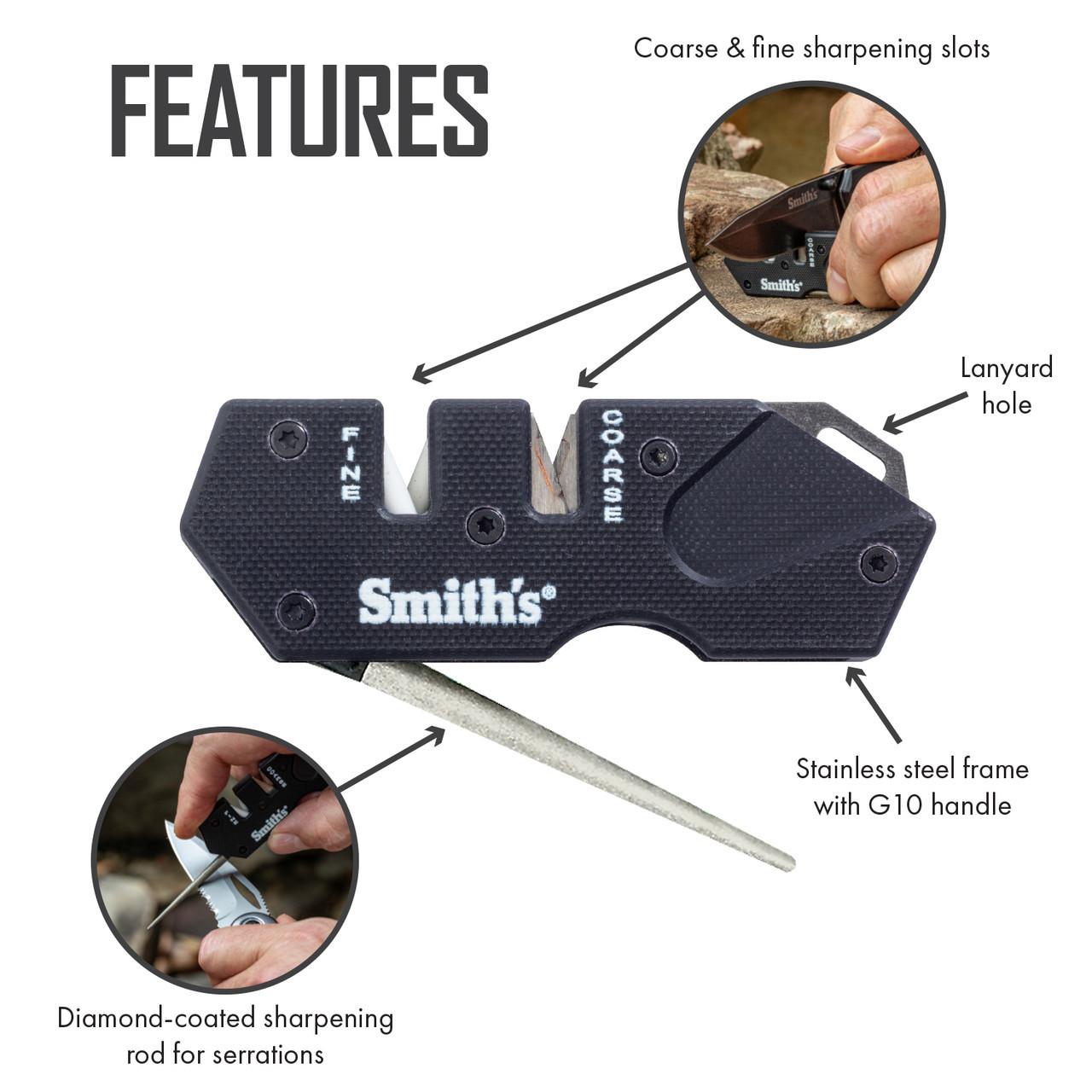 Smith's PP1-Mini Tactical 2-Stage Sharpener - 50982/50983/50984