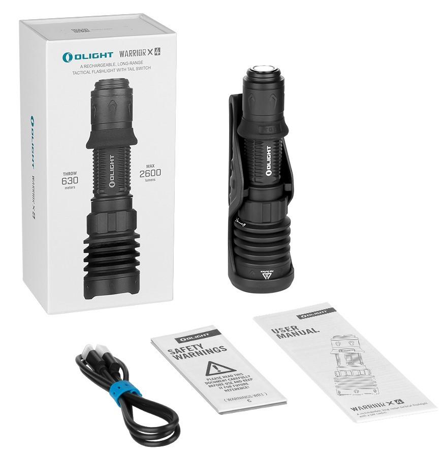 Olight Warrior X 4 Rechargeable Tactical 2600 Lumen