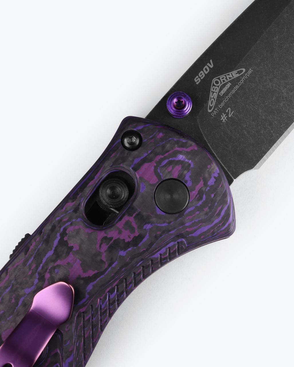 Benchmade Purple Haze 2025 Limited Edition Mini-Barrage Gold Class