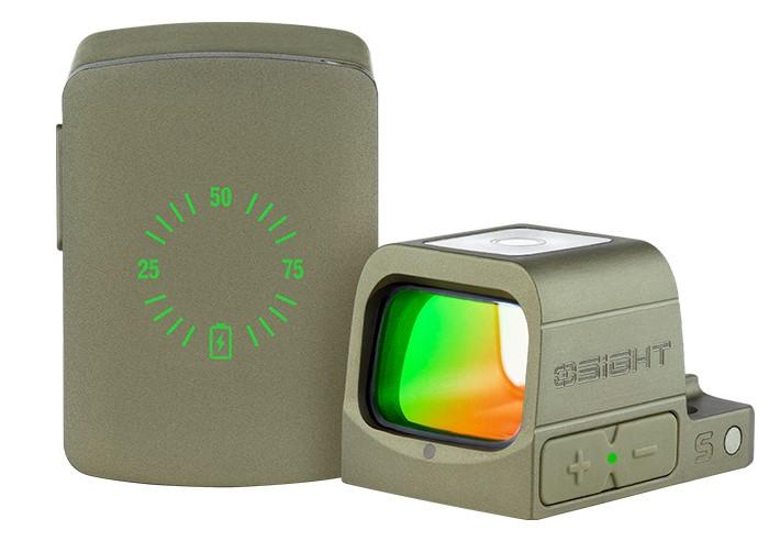 Osight S Rechargeable 2 MOA Red Dot Sight - Olive Green - OSIGHTSOAL