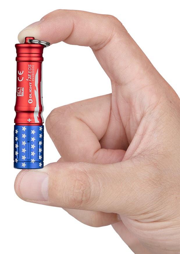 Olight i3E EDC Keychain Flashlight - Stars Stripes ed
