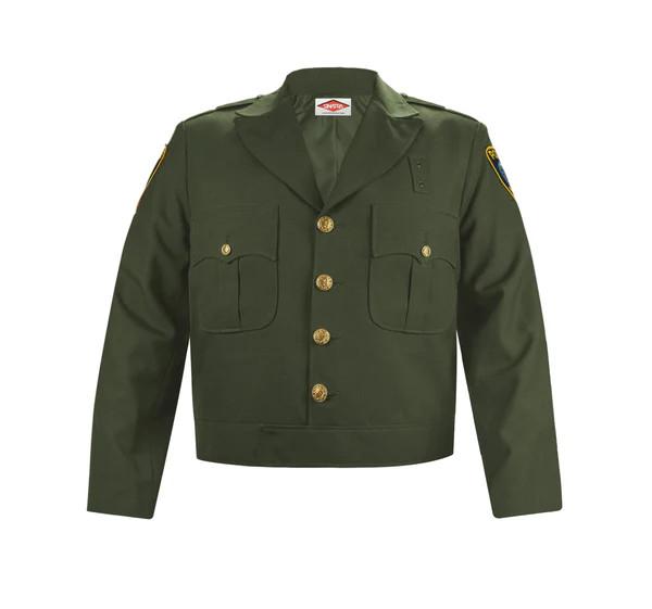 First Class Uniforms Sinatra Button Front Ike Jacket with Satin - Main Image