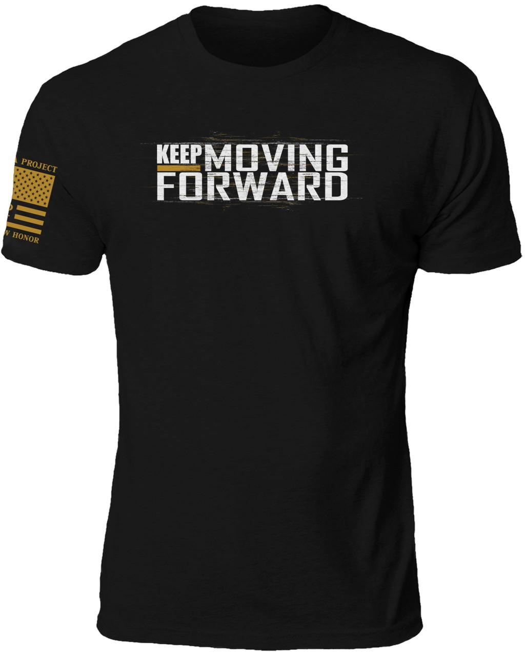 Til Valhalla Project Men's Keep Moving Forward Graphic Tee