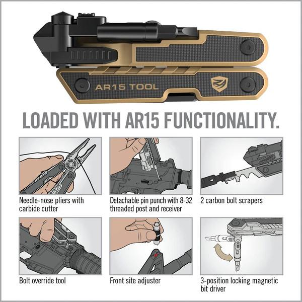 Real Avid 37-In-1 AR15 Tactical Multitool - AVAR15T