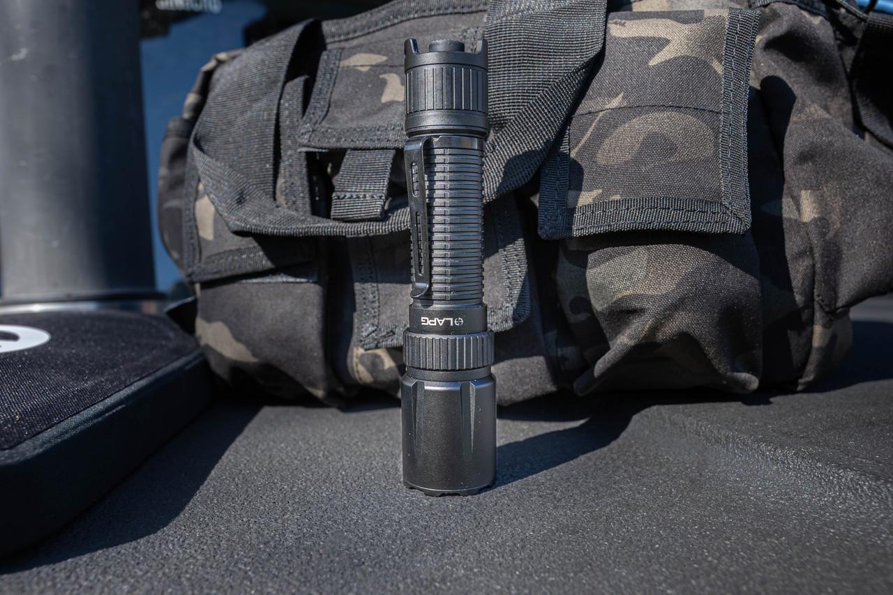 LAPG F-10 2,300 Lumen Dual Switch Tactical Flashlight