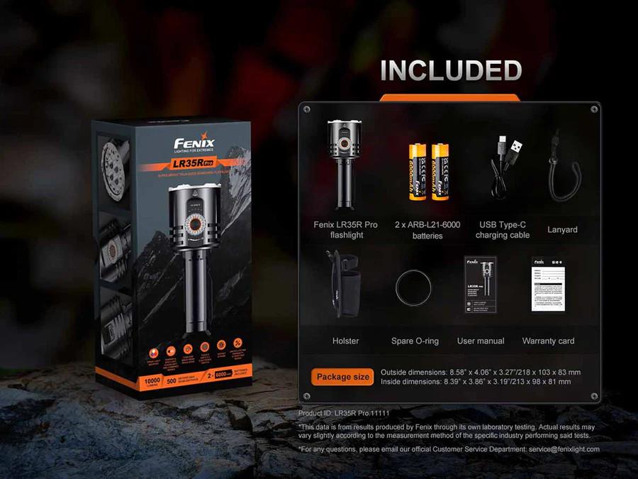Fenix LD35R PRO High-Performance 10,000 Lumen Flashlight