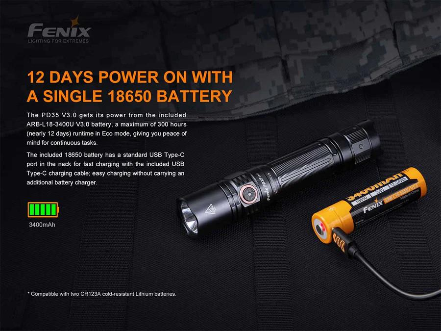 Fenix PD35 V3.0 1700 Lumen Flashlight