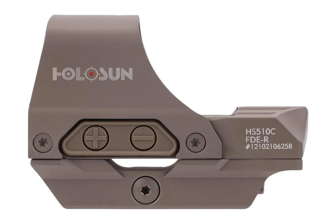 Holosun HS510C - Open Reflex Optical Rifle Sight FDE
