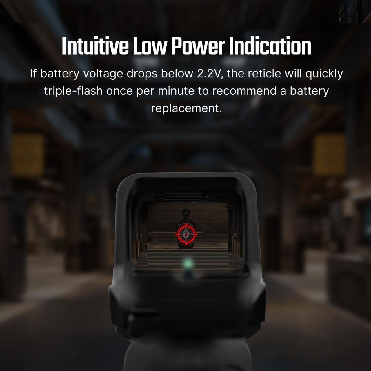 Osight C Open Reflex Optic with Replaceable Side-Loading Battery