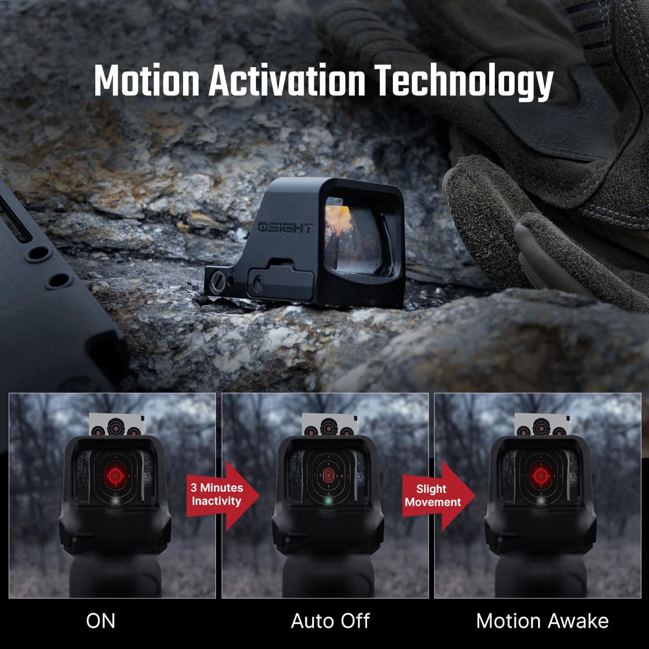 Osight C Open Reflex Optic with Replaceable Side-Loading Battery