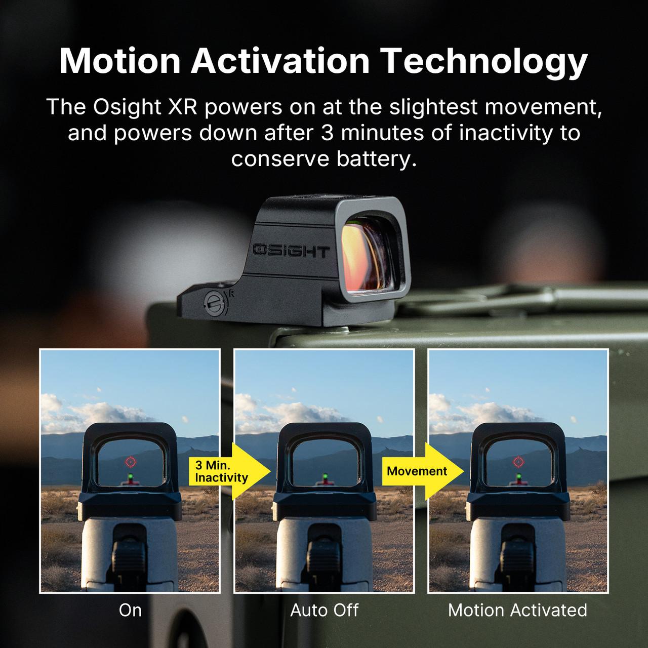 Osight XR Enclosed Red Dot Sight RMR Footprint & MRS