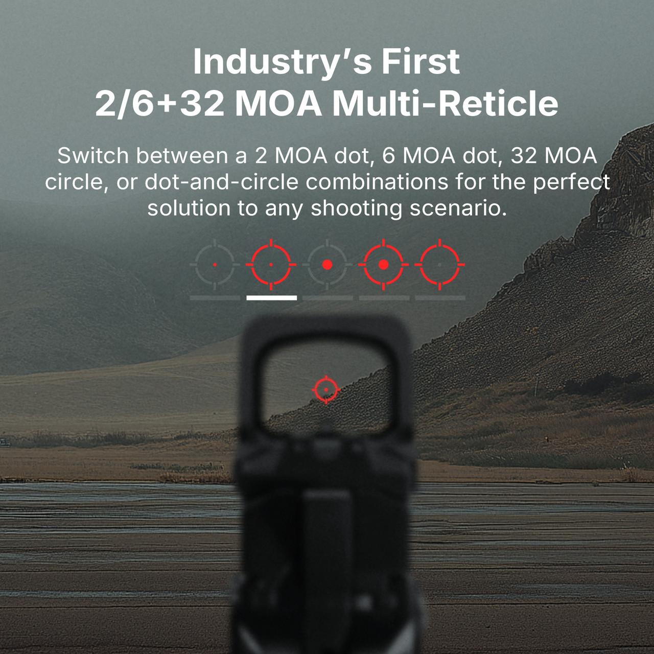 Osight XR Enclosed Red Dot Sight RMR Footprint & MRS