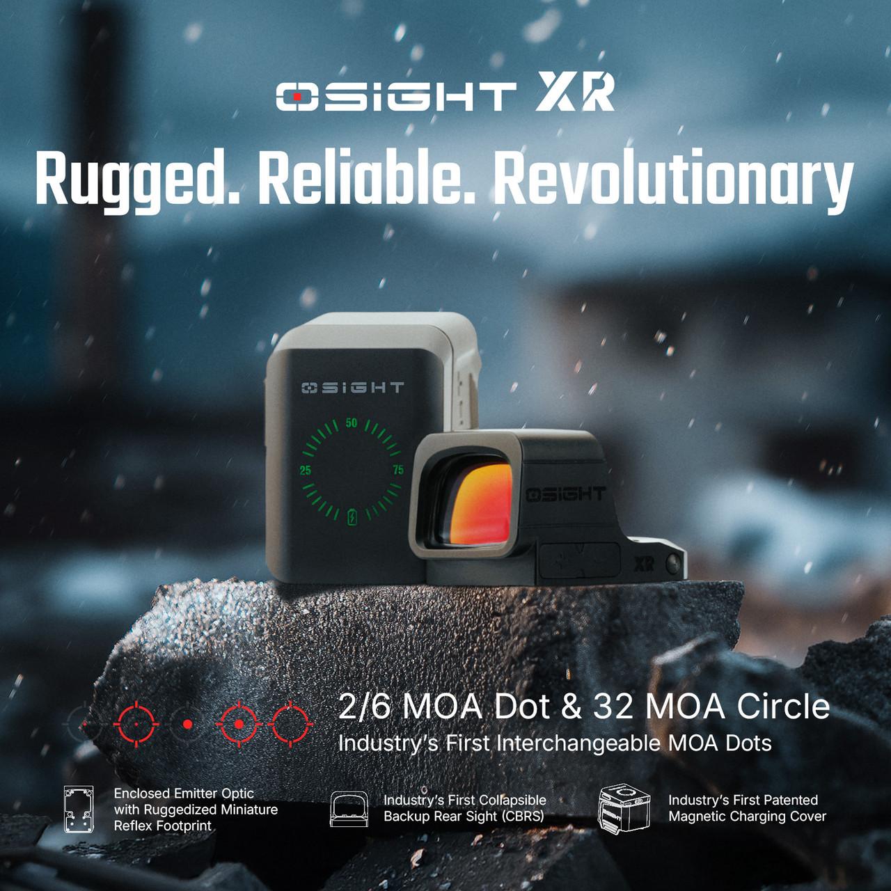 Osight XR Enclosed Red Dot Sight RMR Footprint & MRS