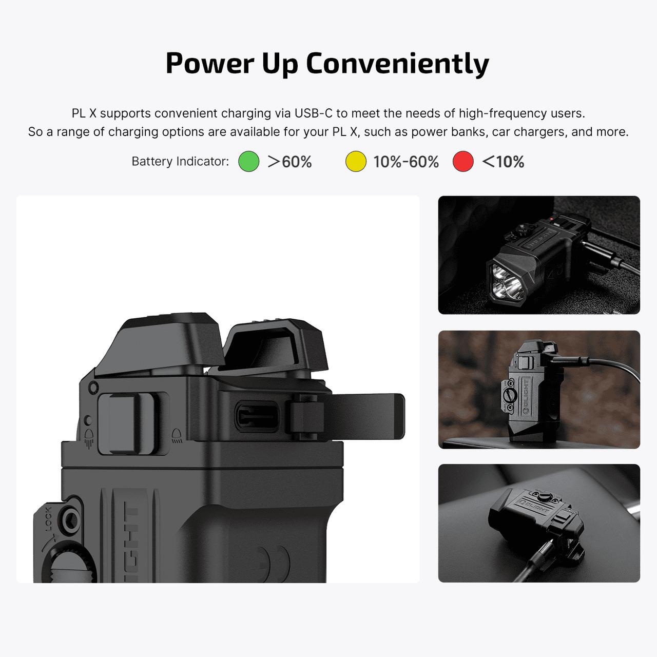PL X Tactical Weapon Light 1,200 Lumens Dual Beams