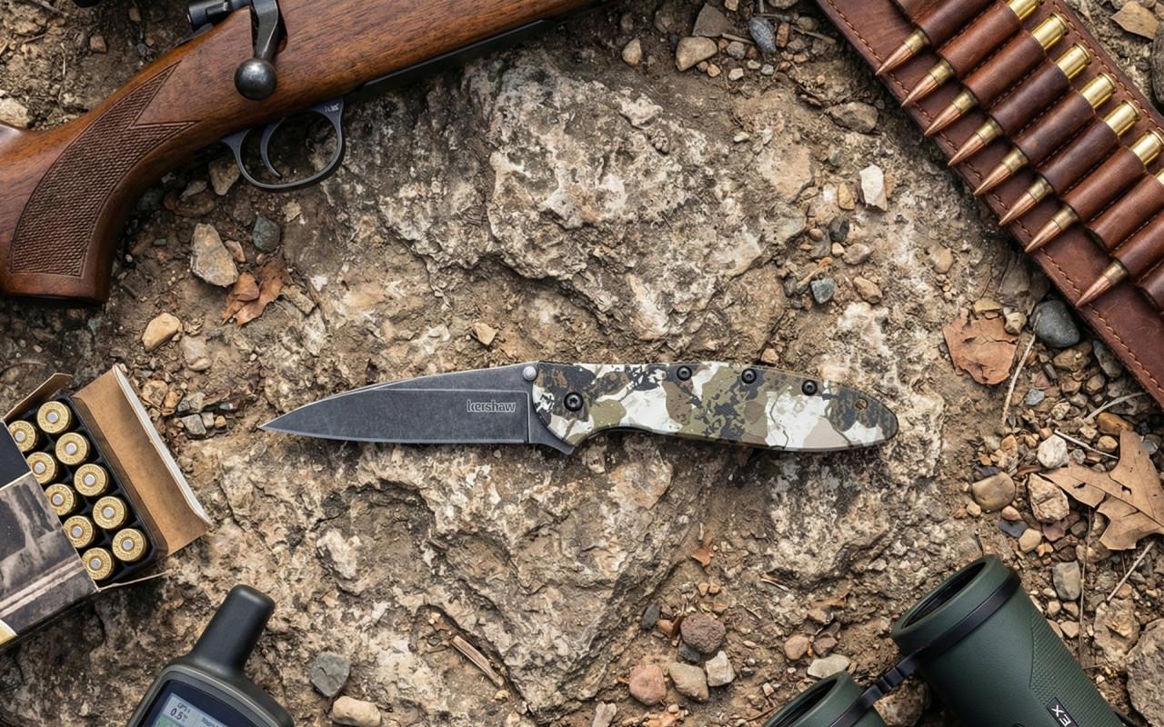 kさま専用　KanazawaPOLES 108＆117cm Kershaw Leek Kings Camo Drop Point Blackwash Folding Knife - 1660KC