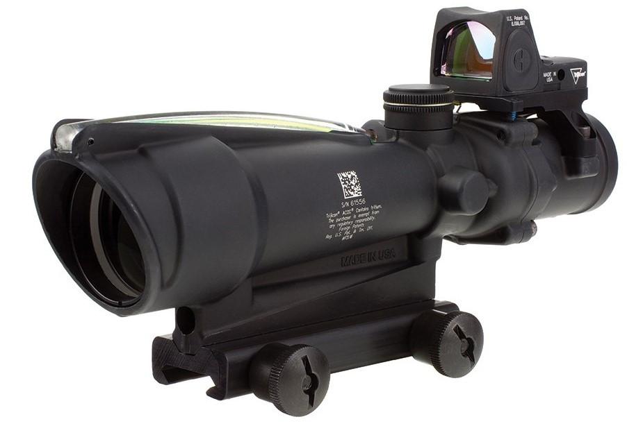 Trijicon ACOG 光学サイト ブラック Trijicon TA11-C ACOG 3.5x35 Dual Illuminated BAC Riflescope - 300