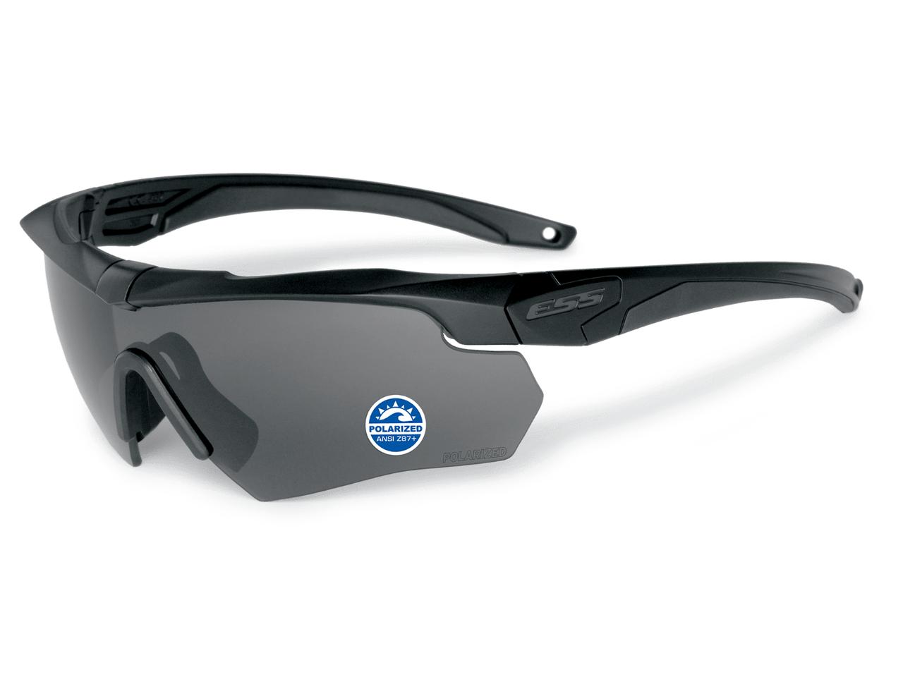 ESS Crossbow One Black w/Polarized Gray Ballistic Eyeshield-740-0494