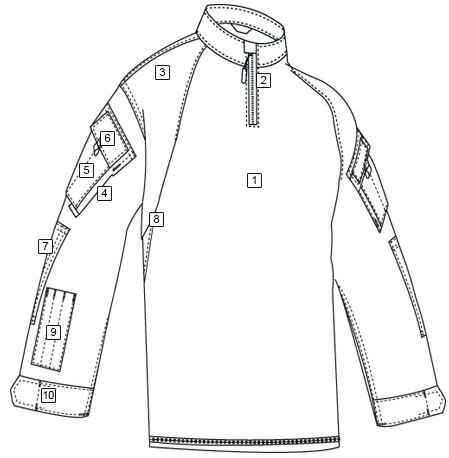 TruSpec TRU 1/4 Zip A-Tacs iX Combat Shirt