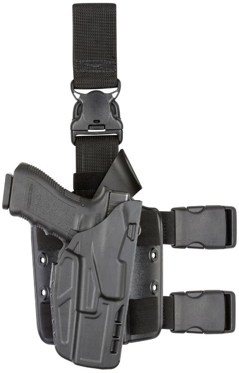 Safariland 6004 Drop Leg Holster (Black) Mini Times - Machinegun