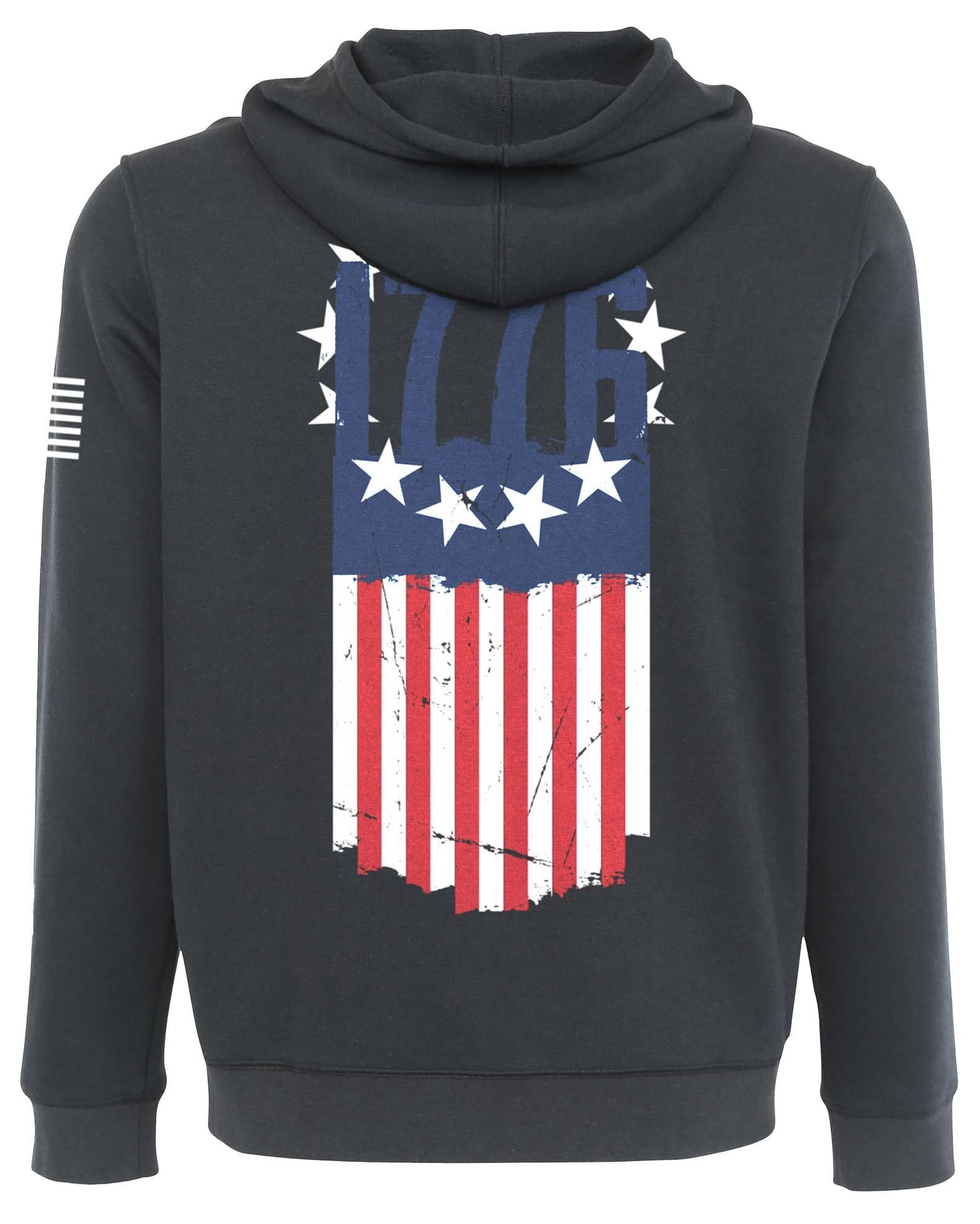 LAPG 1776 Flag Zip Up Hoodie