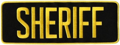 Heros Pride Sheriff Iron On Back Patch RoyalReflective Grey