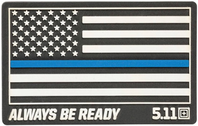 PVC Thin Blue Line Flag Patch