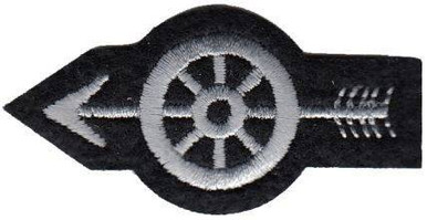 Heros Pride Silver Wheel with Arrow Patch