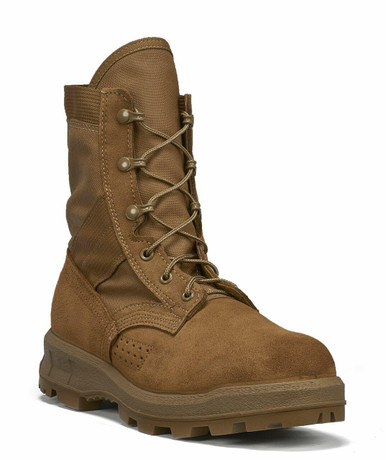 Belleville Boots Men's 8" Burma Lightweight Jungle Boot - 901 V2 | Coyote | 12-Wide | Nylon/Leather/Rubber | LAPoliceGear.com