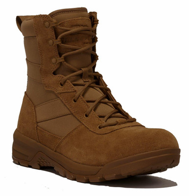 Belleville Boots Men's 8" SPEAR POINT Lightweight Hot Weather Tactical Boot - BV518 | Coyote | 4-Wide | Nylon/Leather/Rubber | LAPoliceGear.com